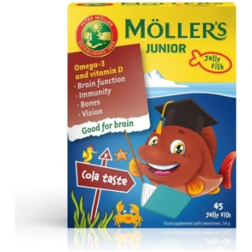 MOLLERS Junior Omega- 3 (kolas garša) želejas zivt