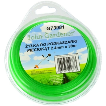 Neilona aukla, zaļa, 2.4mm x 30m, augsta izturība,
