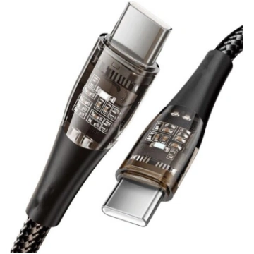 FXLion 100W PD USB-C cable - OLED - 480 Mbit/s dat