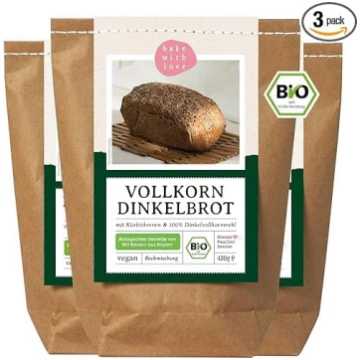Bake with Love Organiskā pilngraudu speltas maizes