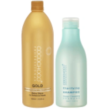 Gold keratin 1000ml and clarifying shampoo 400ml C
