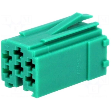 Connector housing | plug | Mini ISO | PIN: 6 | gre