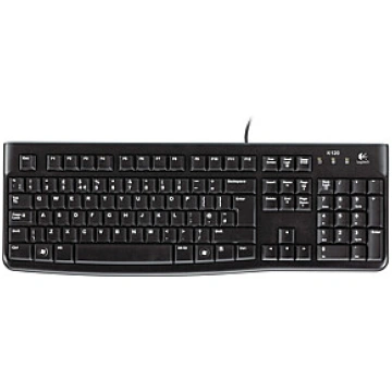 Logitech K120 Multimedia, Wired, EN/RU, 1.5 m, USB
