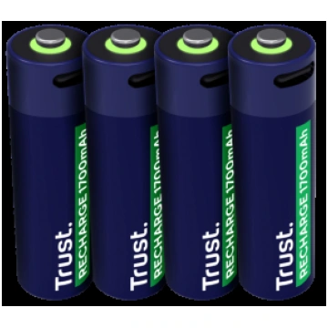 Baterijas Trust USB-C Rechargeable AA Batteries 25