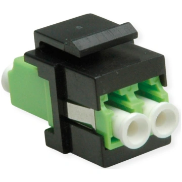 Roline Fiber Optic Keystone Jack, LC/LC Duplex, Mu