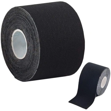 Kinezioloģiskais teips sportam 5m x 5cm, melns - k