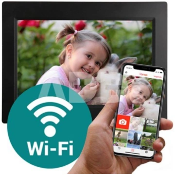 Frameo Digital Photo Frame HF-101B Black 10.1 Inch