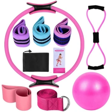 Pilates gredzenu komplekts, 8 daļu Pilates komplek
