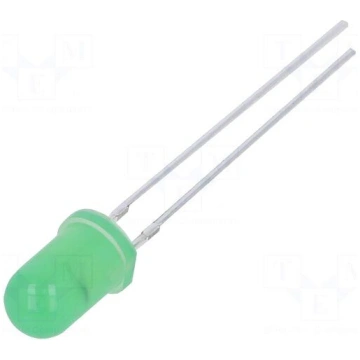 CRLED | green | 5mm | 5800mcd | 30° | Front: conve