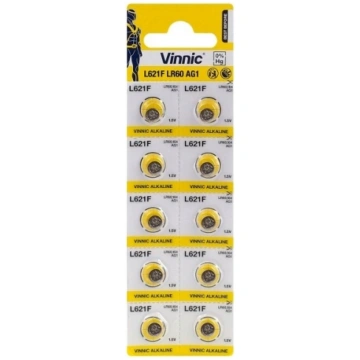 Vinnic AG1 baterijas blistera iepakojums 1.5v (10 