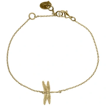 Rokassprādze Dragonfly, apzeltīta