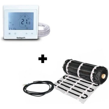 Apsildāmais paklājs Warmset Black + Programmable T