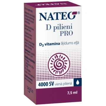 NATEO D Pro 4000 IU pilieni 7.5 ml