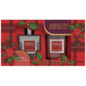 Apple & Cinnamon set: home perfume 150 ml + candle