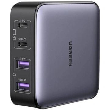 UGREEN LĀDĒTĀJS 65W 2x USB-C 2x USB-A GA-N TELEFON
