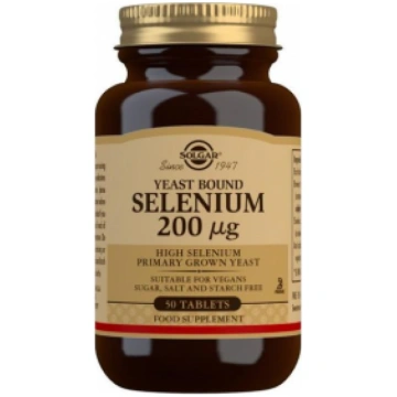 Selenium 200 mcg Yeast Bound Solgar 50 tab