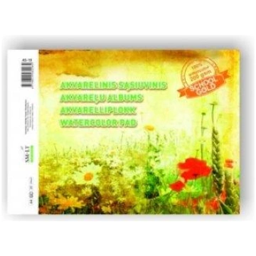 Watercolor notebook SMLT, A4, 200 g, gummed (10) 0