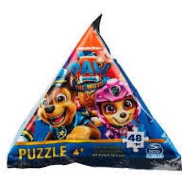 PAW PATROL Puzzle In Triangle Bag, 48vnt., assort.