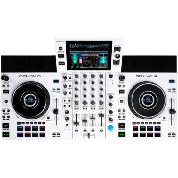 Denon DJ kontroller-meediamängija SC LIVE 4, valge
