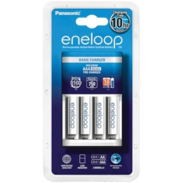 Panasonic Loader BQ-CC51 + 4 x R03/AAA Eneloop 750
