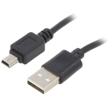 Cable; USB 2.0; USB A plug,USB B mini plug; nickel