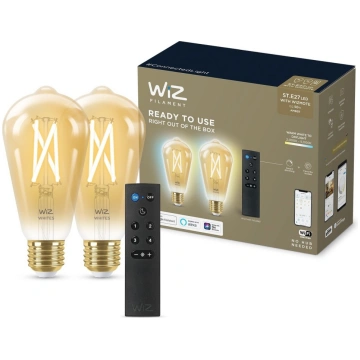 KOMPLEKTS 2xLED Aptumšojama spuldze ST64 E27/7W/23
