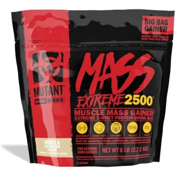 Mutant Mass Extreme 2500 - 2720 grami - Vaniļas sa