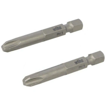 Screwdriver bit; Phillips; PH3; 1/4"; Overall len:
