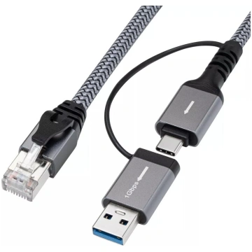 Microconnect CAT6 RJ45 FTP uz USB A-C adaptera kab