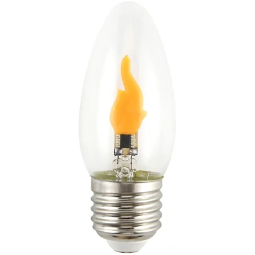LED mirgojoša liesma 0,5W E27 B35 1800K 8lm Skaidr