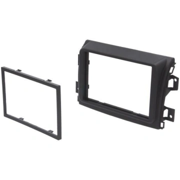 Radio frame; Fiat; 2 DIN; matt black | RAM-40.681.
