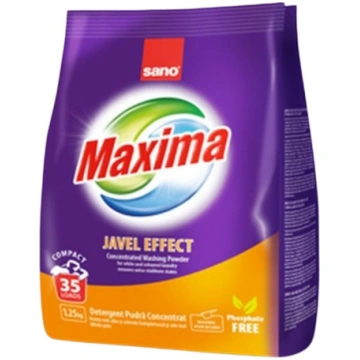Sano Maxima veļas pulveris Compact Javel 1.25kg