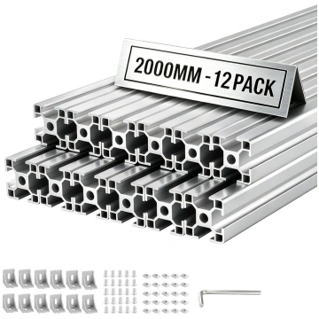 VEVOR 12x 3030 T-veida alumīnija profils 2000 mm s