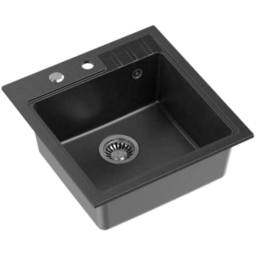 PETER 110 GraniteQ black dotted, with manual sipho
