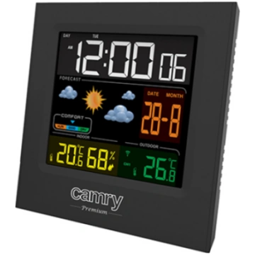 Camry , Weather station , CR 1166 , Black , Date d