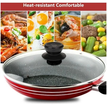 Lid holder - black plastic - pot knob for frying p