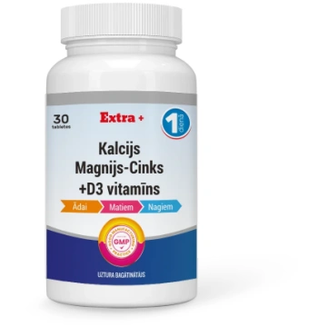 KALCIJS, MAGNIJS, CINKS UN VITAMĪNS D3/Calcium, Ma