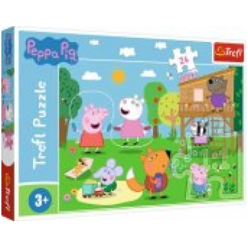 Trefl Puzzle - 24 Maxi - Fun in the glade - Peppa 