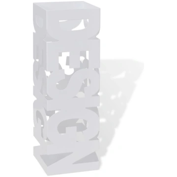 Balts lietussargu un spieķu turētājs, 48,5 cm, čet