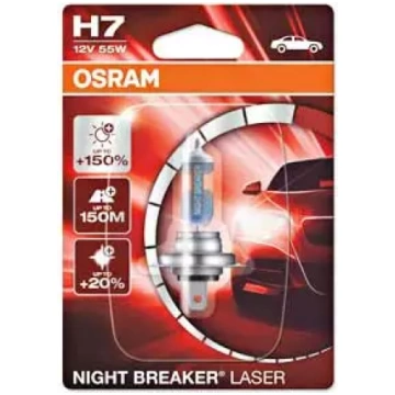Halogēna spuldze Osram Night Breaker Laser H7 12 V