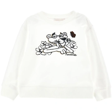 Pink Panther closed sweatshirt - 6 Years / White