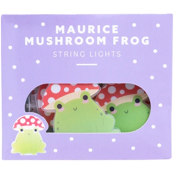 Maurice Mushroom Frog String Light - Green Red Whi