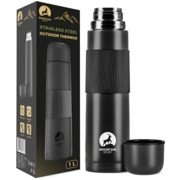 Termoss Mountain Goat 1L melns - kafijai un tējai,