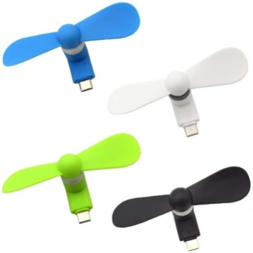 Mini USB-C mobilā telefona ventilators, 4 gab. Nav