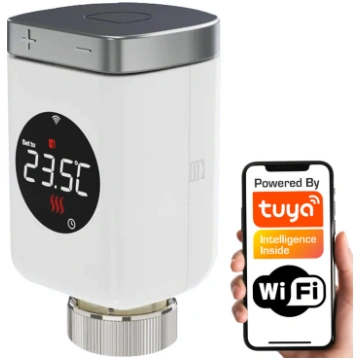 GTW09 WiFi TUYA termostatiskā galva radiatoram