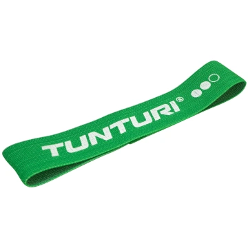 Stretch rubber TUNTURI Textile Medium green TS14TU