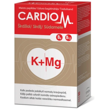 CARDIO M K+Mg tabletes, 50 gab. WALMARK