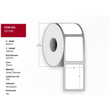 Capture - labels - 6300 label(s) - 102 x 192 mm 10
