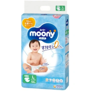 Moony L autiņbiksītes (9-14kg), 54gab