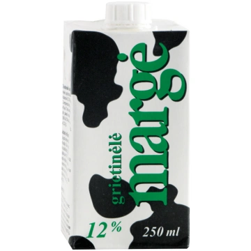 Saldais krējums MARGE 12%, 0.25 l